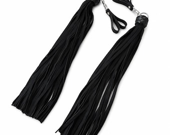 Finger Flogger 30 Tails,  Genuine Suede Soft Leather -  Handmade