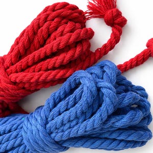 Shibari Cotton Bondage Rope 26ft 6mm, Soft Natural Rope for Beginners image 15