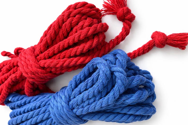 Shibari Cotton Bondage Rope 26ft 6mm, Soft Natural Rope for Beginners image 15
