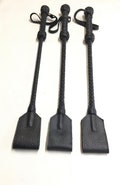 Leather Riding Crop Handcrafted  - Genuine Leather 19,7" (25 cm)