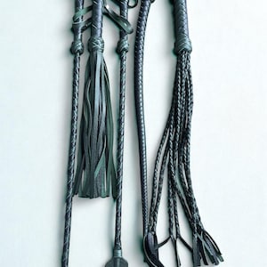 Leren zweepset Spanking Flogger Bondage-apparaat seksspeeltje - handgemaakt