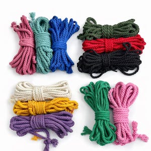 Shibari Cotton Bondage Rope 26ft 6mm, Soft Natural Rope for Beginners image 14