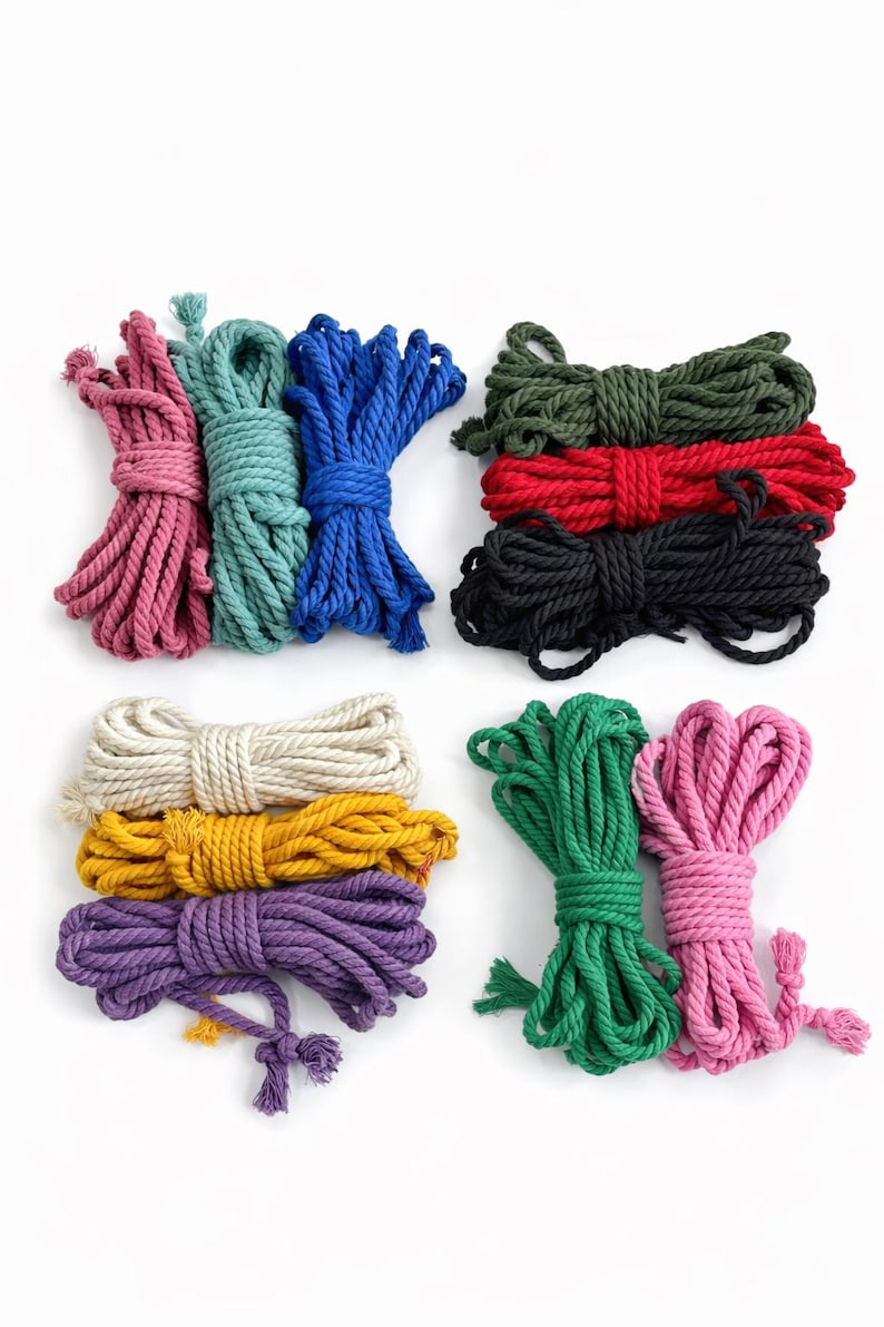 Shibari Cotton Bondage Rope 26ft 6mm, Soft Natural Rope for Beginners image 14