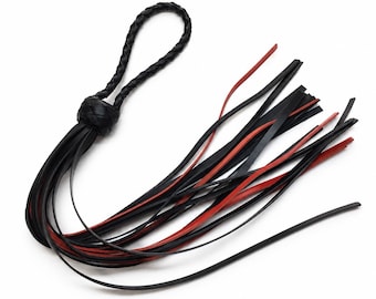 Leren Flogger 27,5 in 20 Tail - Handgemaakt.