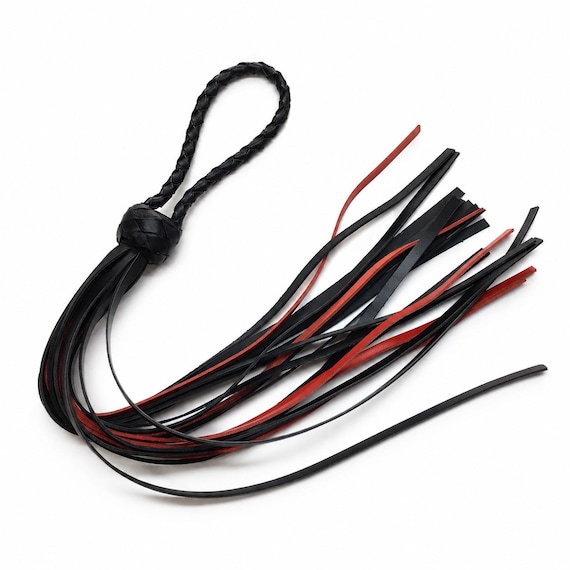Leather Flogger 27,5 in 20 Tail - Handmade.