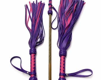 Leather Flogger Spanking Kit