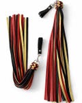 Leather Finger Flogger 30 Tails, Spanking Whip, Swivel Wrist Flogger, BDSM Toy
