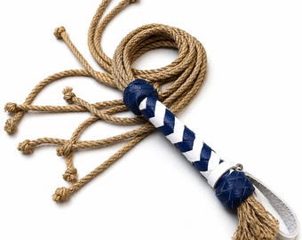 Jute Spanking Flogger Cat O Nine  27,5" (70 cm) - Handmade