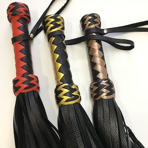 Leather Flogger 50 Tail Spanking Whip - Handmade