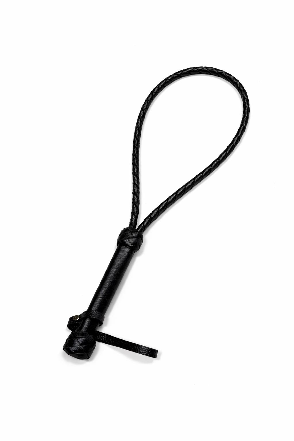 Leather Loop Whip 19,5" Genuine Leather, Spanking Flogger -handmade - Etsy