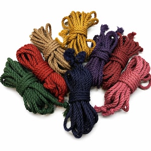 Shibari-touw jute 26,25 - 13,12 ft 8 mm, bondagetouw - handgemaakt