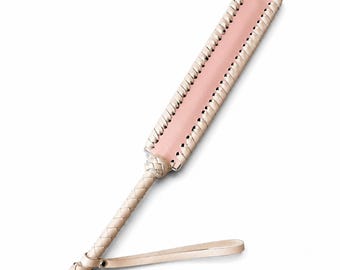 Leather Spanking Paddle 10.7", Handmade Genuine Leather Slapper