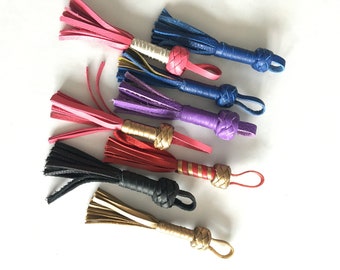 Leather Keychain Flogger Gift - Handmade