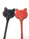 Leather Spanking Riding Crop Slap-Cat 29" - Handmade
