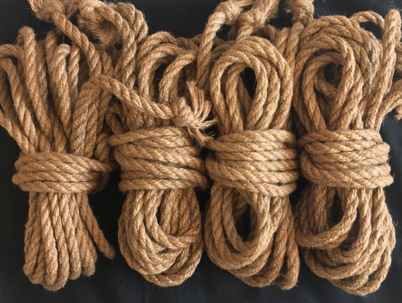 Shibari Rope Set Rope Kit 4pcs 26.25 0.31 Ropes 0.31in 8mm Handmade -   Denmark