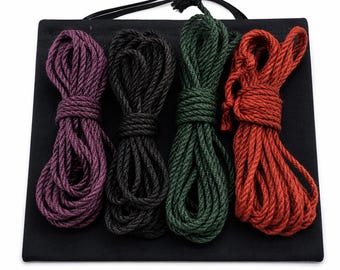 Juteseil Shibari Kit 7 m, 6 mm Naturseil-Set, Bondage Seile, handgemacht