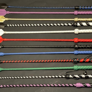 Spanking Riding Crop Leather Wrapped Handle 29&quot; (75 cm) Handmade