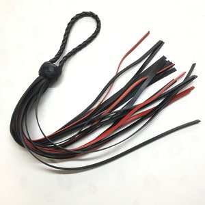 Spanking Leather Flogger 27,5 in, 20 Tail, Handmade.
