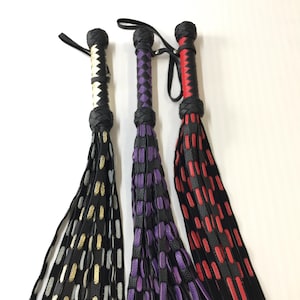 Spanking Leather Flogger 30 Tail Genuine Leather Impact Play Fetish Handmade