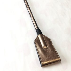 Leather Riding Crop 29&quot; Genuine Leather Tool - Handmade