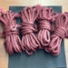 Bdsm shibari rope Set, suspension rope kit, 4pcs 26.25’ 0.31” bondage rope, 0.31in 8mm jute rope, natural bdsm rope, shibari rope bondage