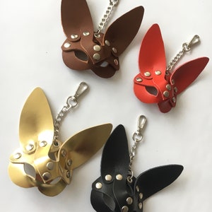 Keychain Leather Mini Gift Handcrafted Accessory