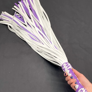Handmade Leather Flogger 50 Long Tail Spanking Heavy Whip