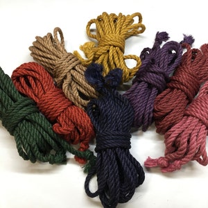 Shibari Rope Jute 26,25ft - 0,31&quot; (8mm) Natural Rope - Handmade