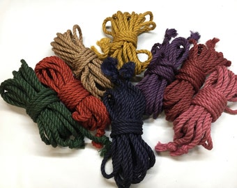 Shibari Rope Jute 26,25ft - 0,31" Natural Bondage Rope - Handmade