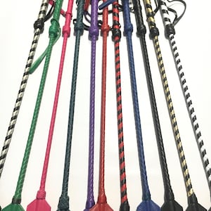 Riding Crop 29&quot; (73 cm) Real Leather Spanking Device - Tool Handmade