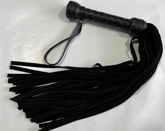 Flogger Leather 45 Tails Suede - Handmade
