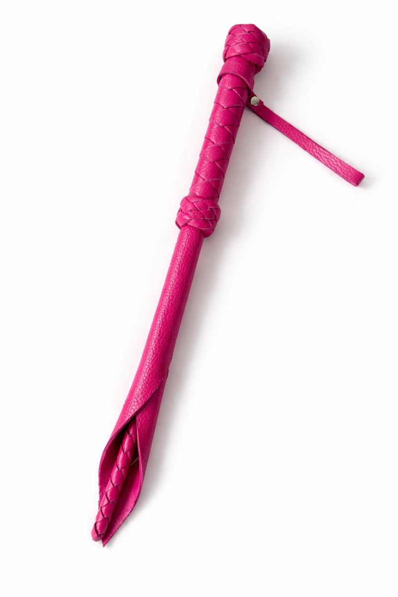 Látigo de cuero con forma de dragón de 16,5 pulgadas Rosa