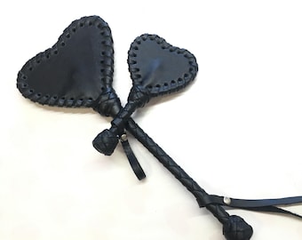 Paddle Leather Heart 6,2" - Handmade