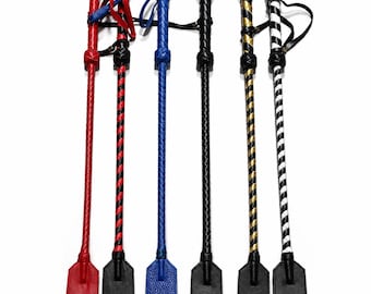 Riding Crop 29" (73 cm) Real Leather Spanking Device - Tool Handmade