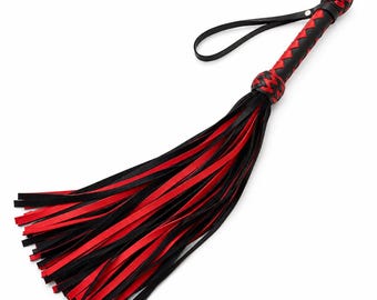 Flogger Leather Soft 45 Tail, Suède Zweep - Handgemaakt
