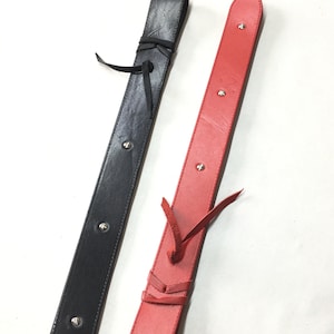 Leren riem 18,5&quot;- spankingtool, - handgemaakt
