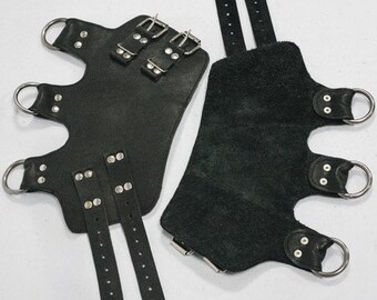 Leather cuffs restraining cuffs Handmade