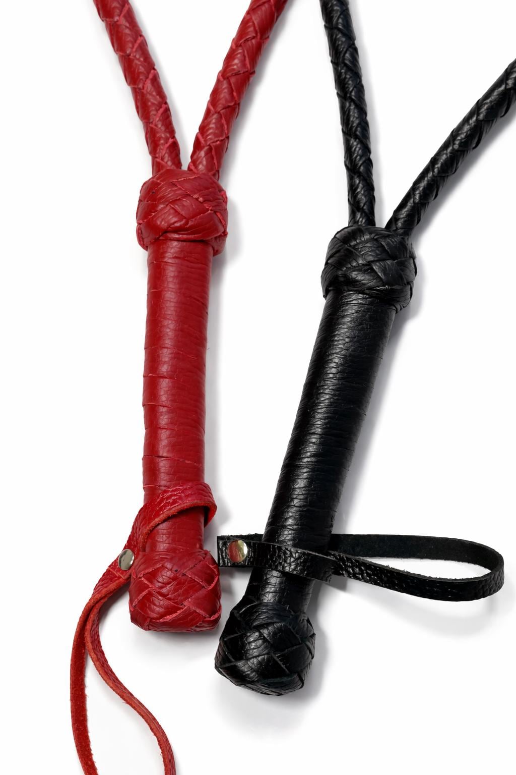 Leather Loop Whip 19,5" Genuine Leather, Spanking Flogger -handmade - Etsy