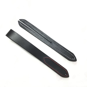 Leather Spanking Paddle Kit 12,5" - Handmade