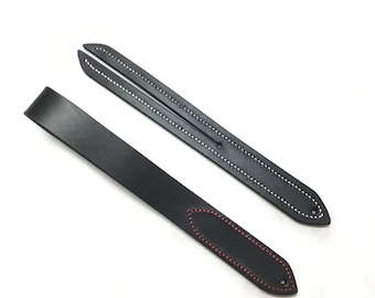 Leather Spanking Paddle Kit 12,5&quot; - Handmade