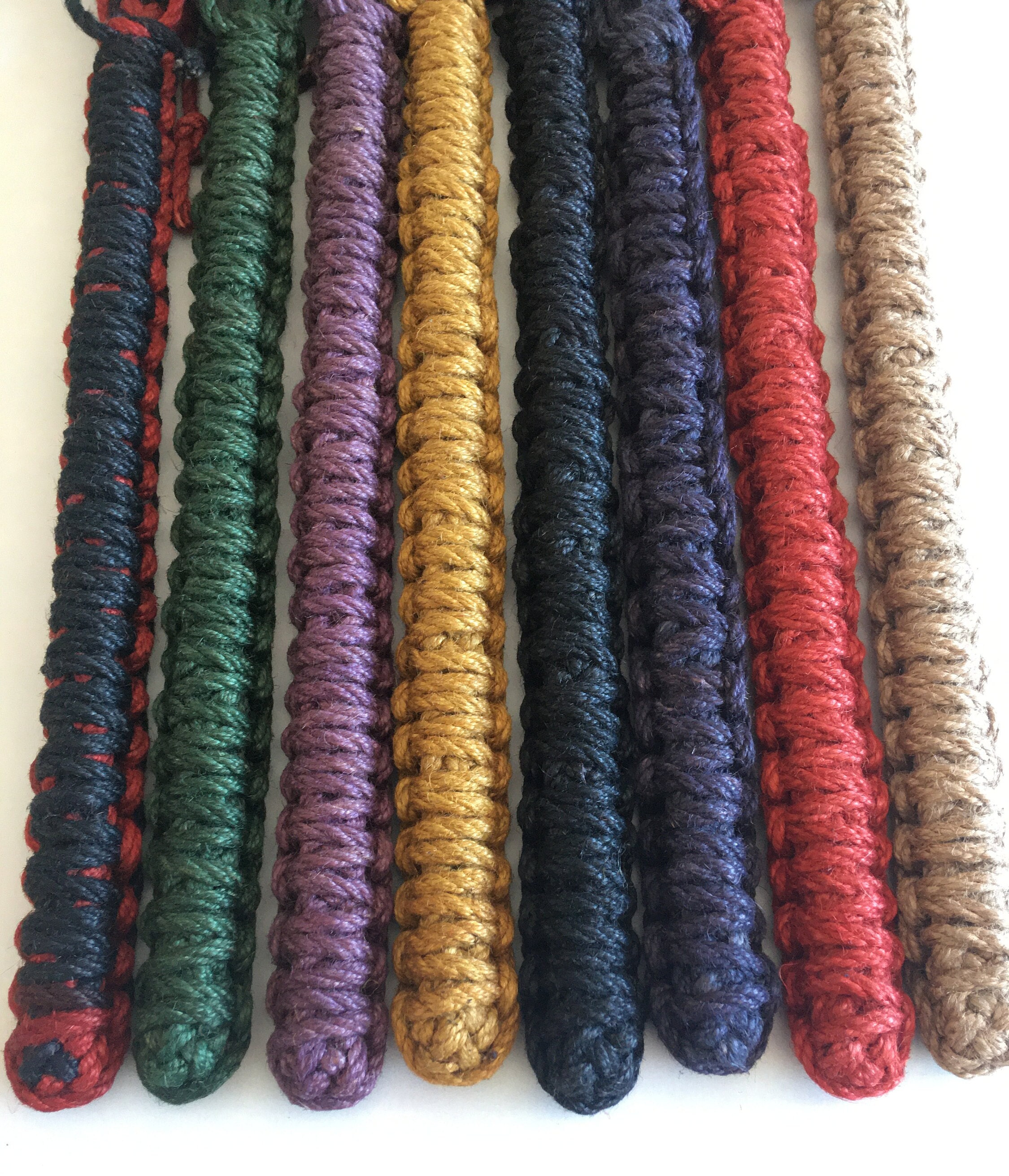 Bi-colored Jute Twine Cord Rope Ribbon, 2.5mm, 5/64-inch, 50-yard 