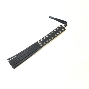 Leather Paddle Spanking Impact Play Device 12,6&quot; - Handmade Tool
