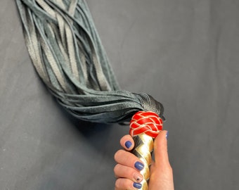 Leren floggers leren zwepen 50 staarten handgemaakt