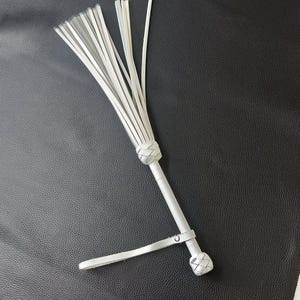 Leather Thuddy Flogger 20 Tail Spanking Whip Tool - Handmade