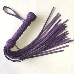 Leather Flogger 30 Tail Genuine Leather Spanking Whip - Handmade