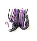 Leather Finger Flogger 30 Long Tail Spanking Swivel Whip - Handmade