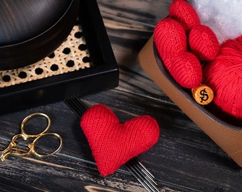Knit Heart Pattern: 3D Seamless Design (PDF Pattern)