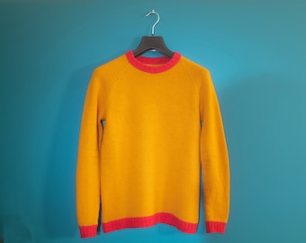 Easy bottom-up Raglan sweater