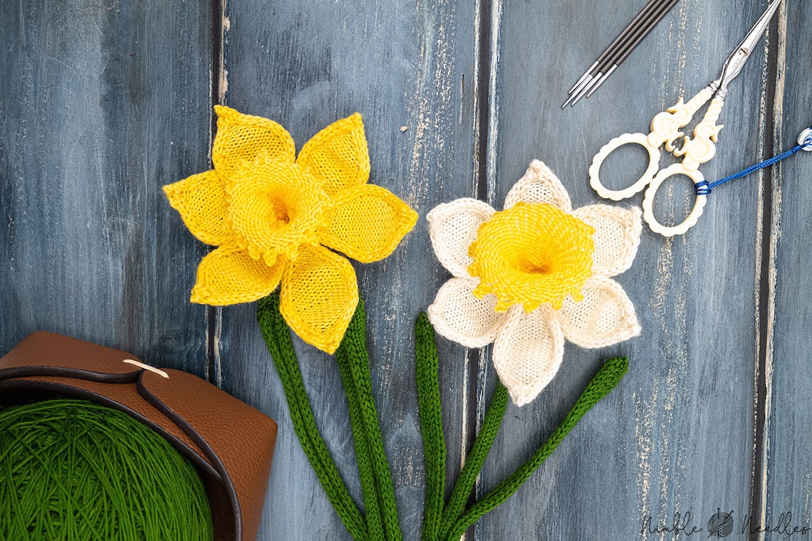 Daffodil knitting pattern Etsy Daffodil knitting pattern Etsy