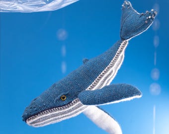Humpback whale knitting pattern [super realistic, knit flat]